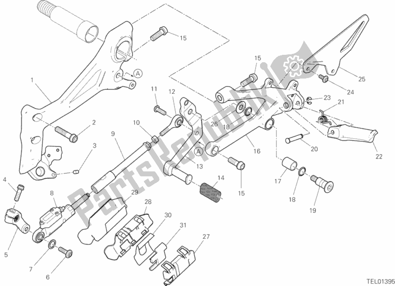 Todas las partes para Reposapiés, Izquierda de Ducati Superbike Panigale V4 S USA 1100 2020